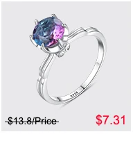 CZCITY 100% Серебро 925 пробы Регулируемые кольца для Для женщин оптовая продажа минимализм Дизайн с сердечком Открытое кольцо подарок ко Дню