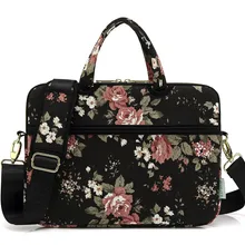 12 13,3 14 15 15,6 дюймов для женщин и мужчин сумка для ноутбука водонепроницаемая сумка для компьютера сумка-мессенджер Флора сумка для Macbook