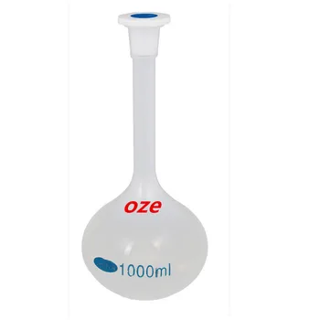 

1 pcs 1000ml Long Neck Clear Plastic Volumetric Measuring Flask Heatproof Laboratory