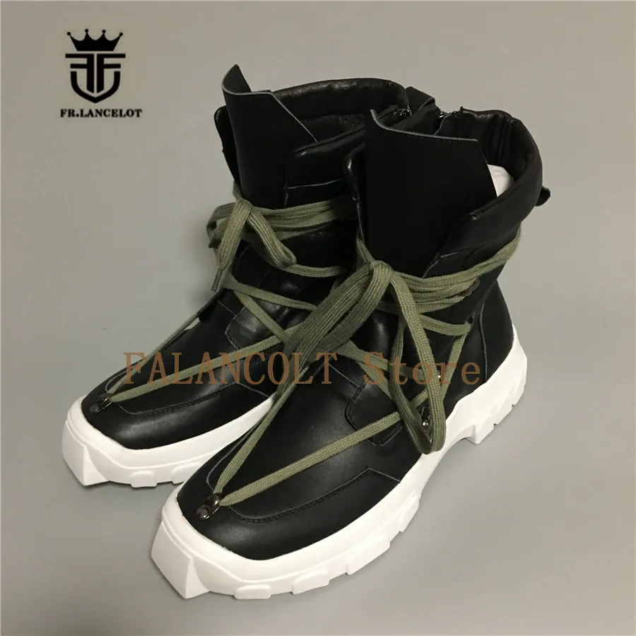 Strap Militares Cross Botas Alta Qualidade Martin Handmade 1 Confortável Lace Imagem Couro Genuíno Temporada Nova Real IaTCwx