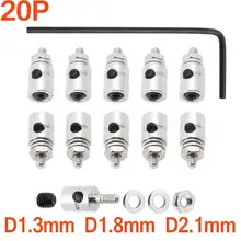 20pcs/Lot RC Airplane Pushrod Linkage Stoppers Connectors D2.1mm D1.8mm D1.3mm Remote Control Great Plane Parts Replacement