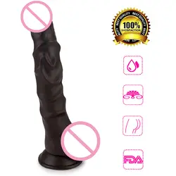 Bigbanana 10,5 дюймов реалистичные силиконовый фаллос петух с сильным присоской средства ухода за кожей безопасный секс игрушки для женщин