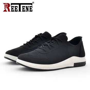 

REETENE Spring Autumn Mesh Shoes Men Hot Sale Men Sneakers Rubber Lace Up Sport Shoes Men Breathable Sports Shoes For Male