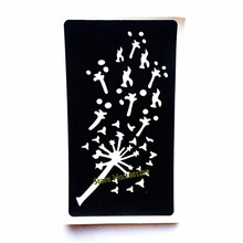 1 шт хна Одуванчик дизайн татуировки трафареты для Аэрограф живопись индийский Менди шаблон татуировки поддельные татуировки трафарет паста