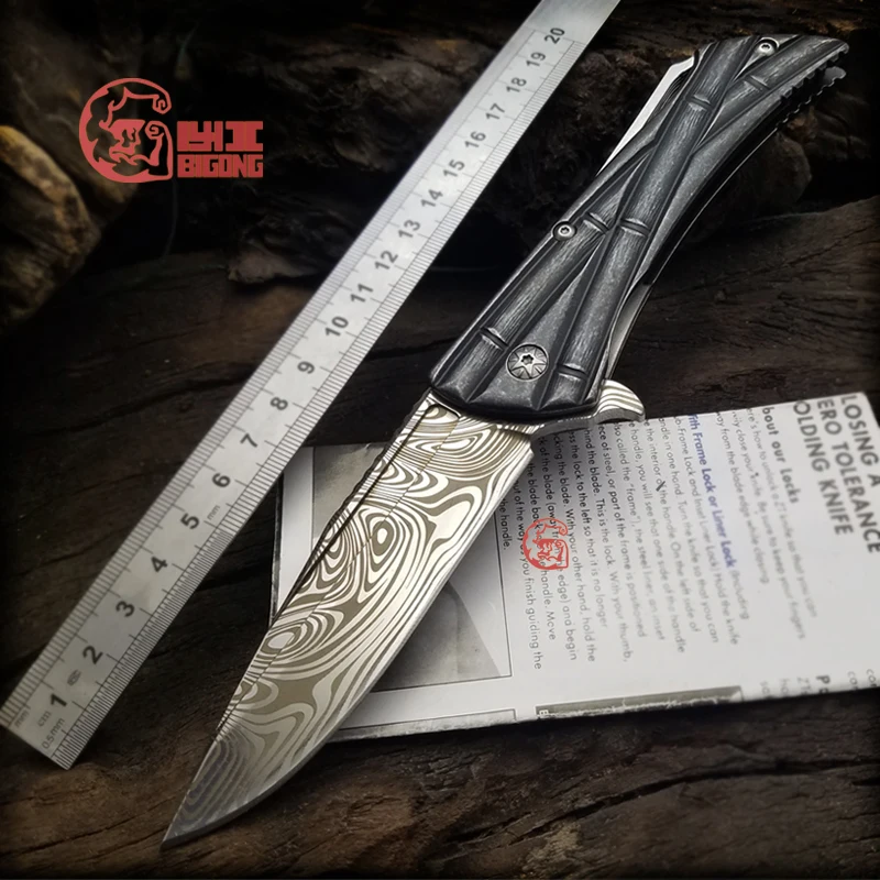 BIGONG tactical Folding Knife 5CR15MOVsteel Blade steel CNC titanium alloy processin Handle survival Knife ZT MultiTools
BIGONG tactical Folding Knife 5CR15MOVsteel Blade steel CNC titanium alloy processin Handle survival Knife ZT MultiTools