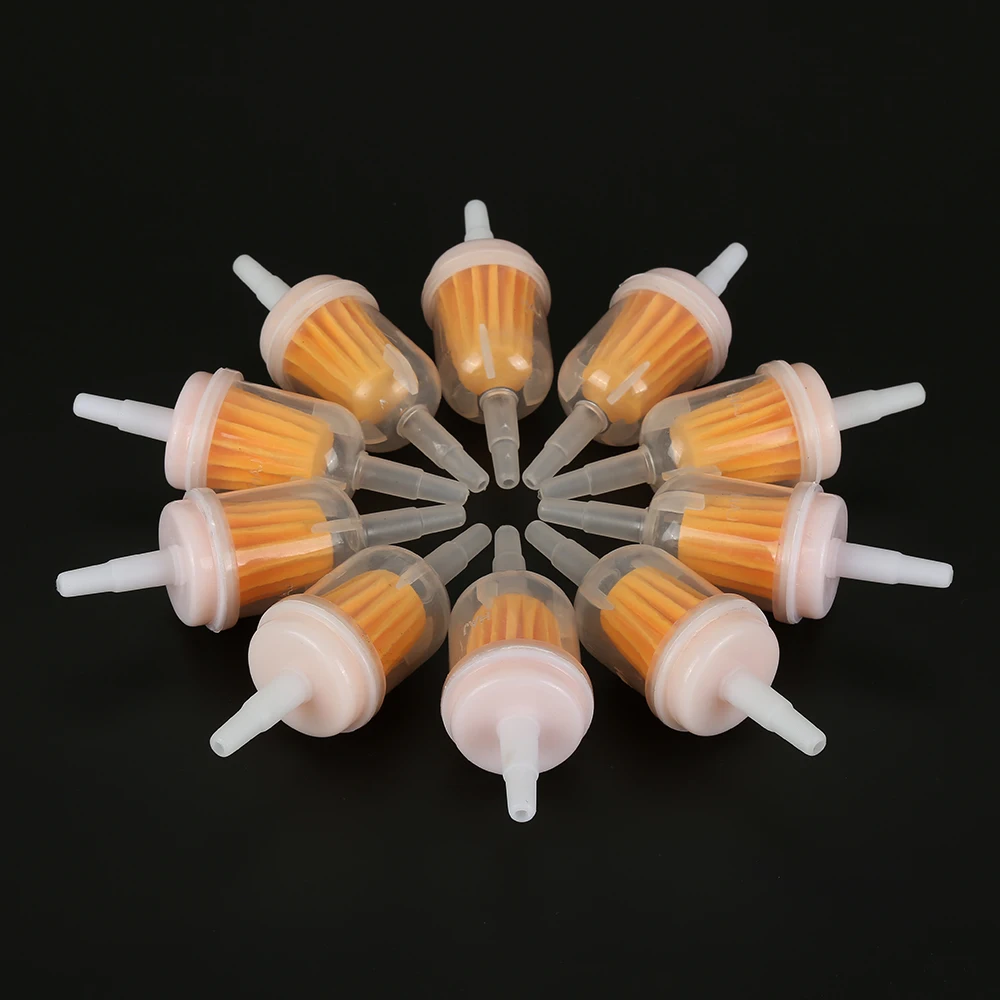 

10pcs Universal Fuel Filter Replacement 1/4" X 5/16" Gas Inline Fuel Filter for Kawasaki Deere