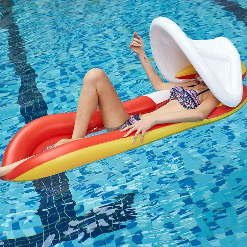 pool float with canopy for adults