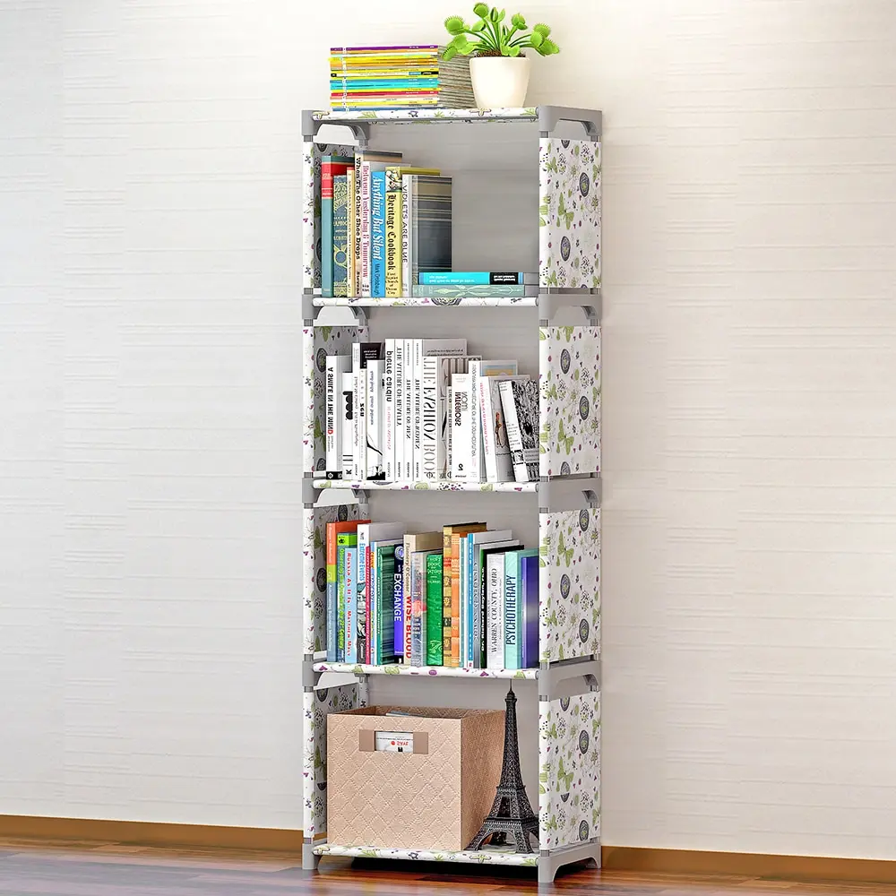 

DIY Creative Book Shelf Bookcase Book Student Shelves Modern Floored Bookshelf Storage Bin Books Display Shelving Unit Organizer