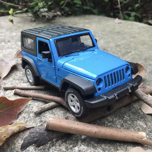 1/32 JEEP Wrangler Модели моделирования сплава Модель автомобиля игрушки предметы мебели - Цвет: Синий