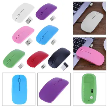

7 Candy Color 2.4GHz 1000 DPI 3-Button Ultra Thin Usb Wireless Optical Photoelectric Gaming Mouse For Computer PC Laptop Desktop