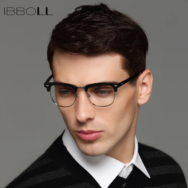 Ibboll модные круглые оправы для очков оптические мужские брендовые роскошные