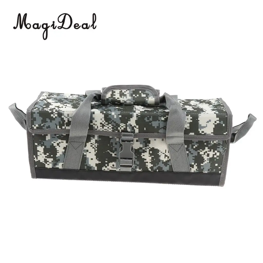 MagiDeal Tent Nail Storage Bag Tent Stakes Pegs Pouch Holder Tool Case Tote Carry Bag camo bag