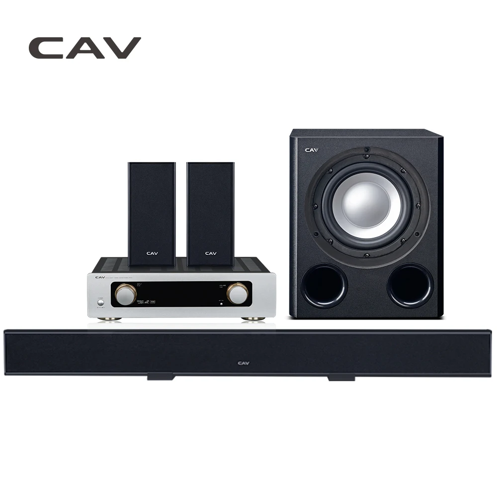 CAV Home Theater System 5.1 Bluetooth Soundbar Subwoofer Smart Multi 5.