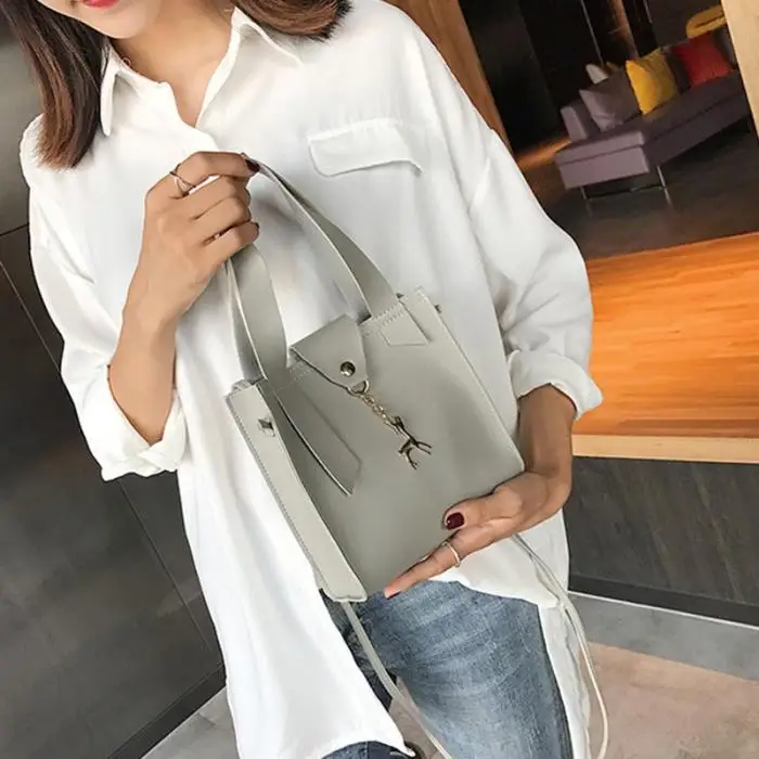 Новая модная женская маленькая квадратная сумка из искусственной кожи с оленем декоративная сумочка через плечо сумка-мессенджер Новинка MSJ99