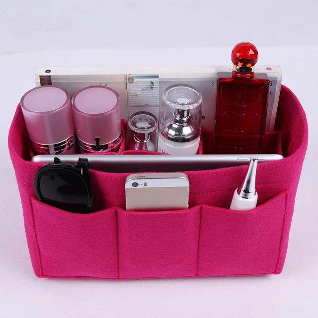 Felt Makeup Bag Organizer Insert Handbag Multi Felt Makeup Bag Organizer Insert Handbag Multi Functional Travel Cosmetic