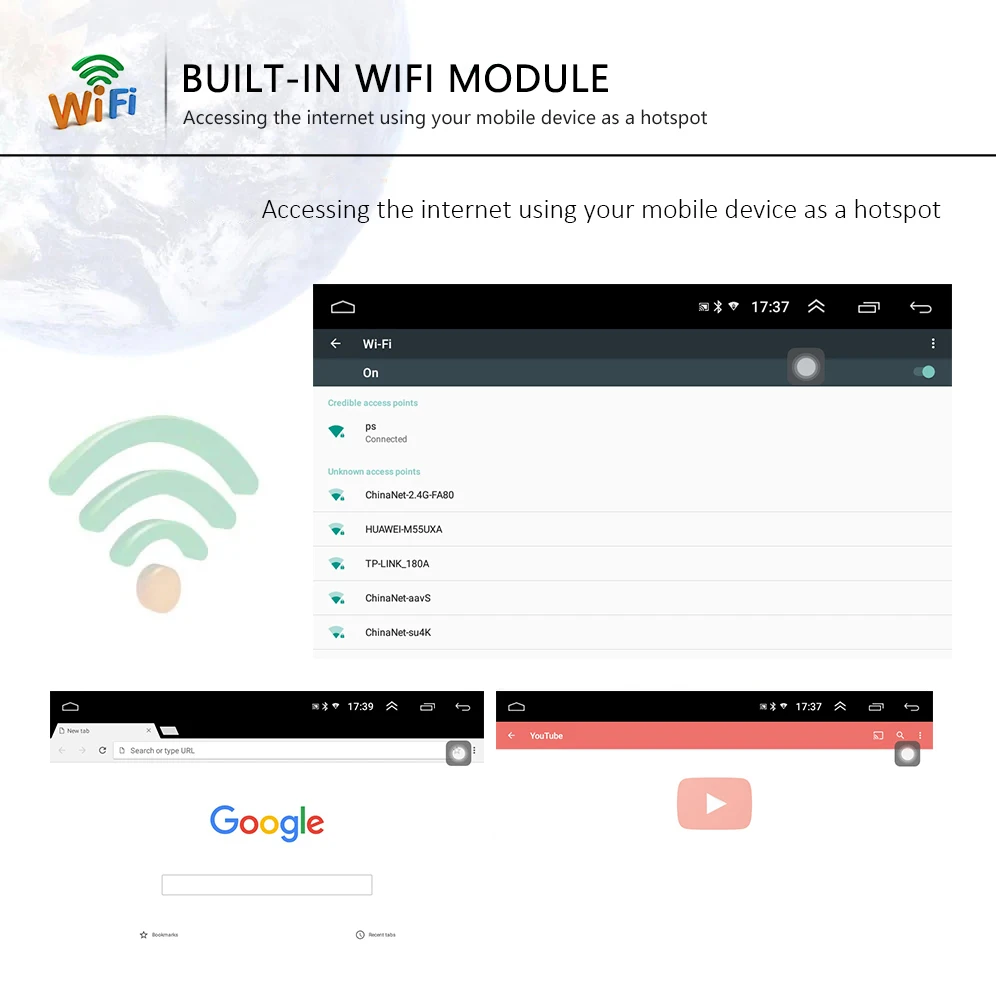 Автомобильный мультимедийный плеер Podofo стерео магнитола на Android 8 1 с GPS Bluetooth для
