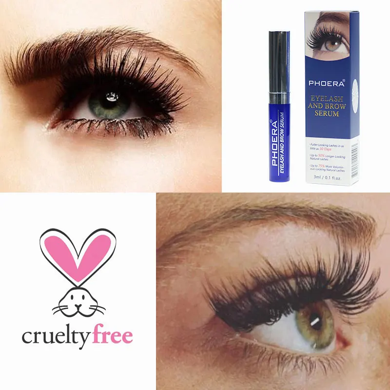 

PHOERA Liquid Eyelash Enhancer Growth Serum Easy Brush Makeup Rapid Longer Lashes Thicker Eyelash Extension Lifting Tool TSLM1