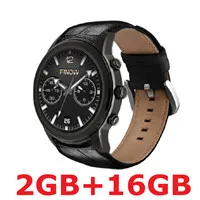 Finow X5 Lem5 gps Смарт-часы для мужчин и женщин спортивные Смарт-часы фитнес-трекер 3g Bluetooth IP67 водонепроницаемые часы для Android/iOS - Цвет: Finow Black