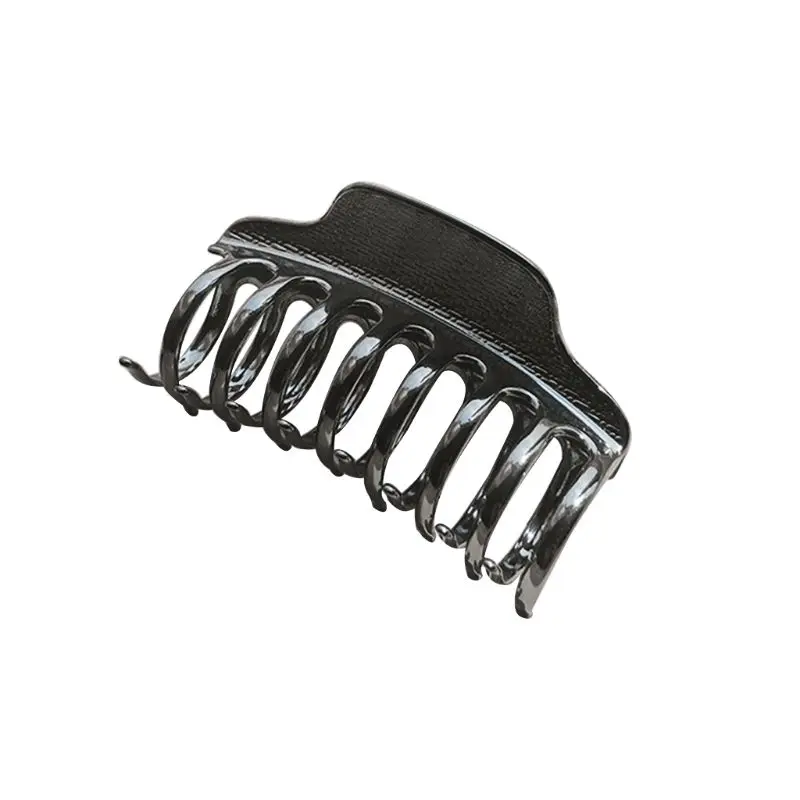 Gun Black Минималистичная женская заколка-краб из металлического сплава для волос блестящая матовая одноцветная Весенняя Заколка-краб Геометрическая пустотелая душевая заколка для волос - Цвет: Gun Black