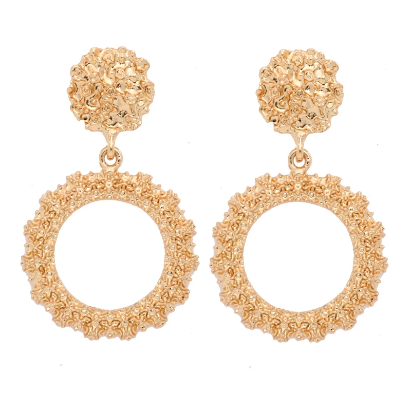 Женские Висячие серьги ZA Винтажные висячие с геометрическим рисунком большие в