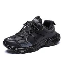 Белый черный Для мужчин кроссовки носимых легкие удобные спортивные кроссовки обувь для мужчин кроссовки обувь