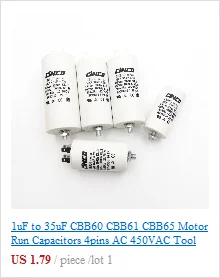 124-149MFD 220V 250V 275V CD60 Motor Start Capacitors RV Motor Starting 124-149 mf uf Compressor HVAC Electrolytic 220VAC 250VAC