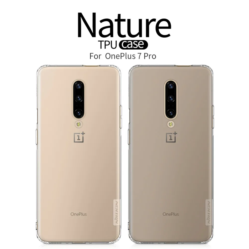 Чехол из ТПУ для Oneplus 7 Pro/Oneplus 7 NILLKIN Nature, мягкий прозрачный силиконовый чехол для телефона Oneplus 7 Pro