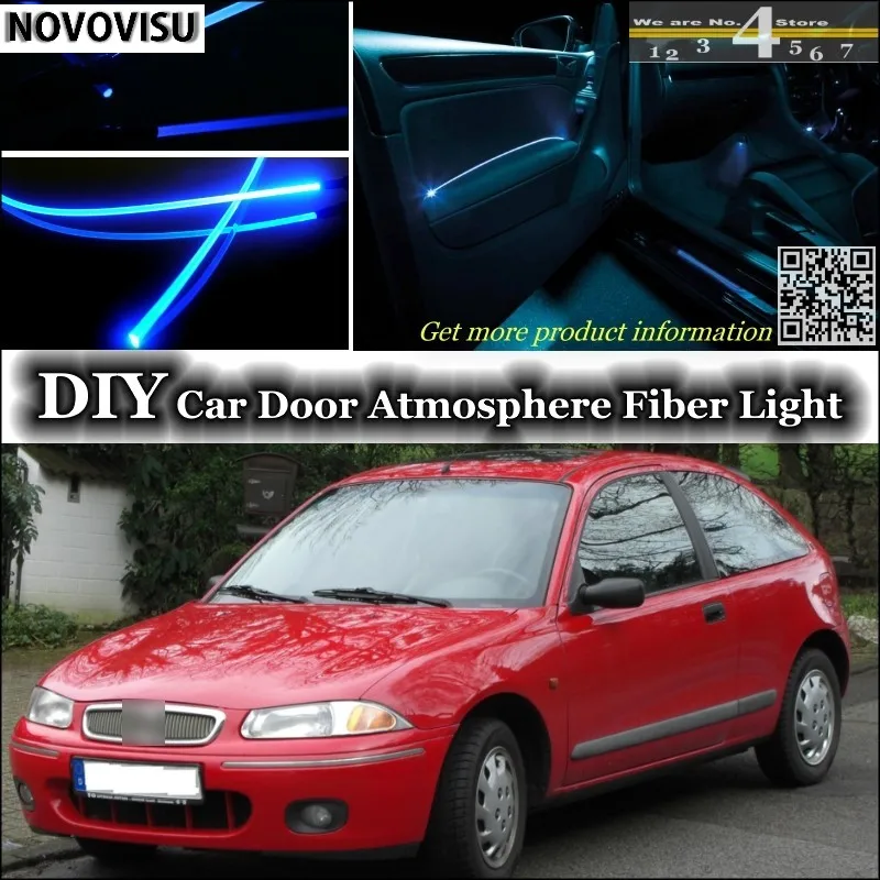 NOVOVISU For Rover 200  25 interior Ambient Light Atmosphere Fiber Optic Lights Inside Door Panel illumination Not EL light 01