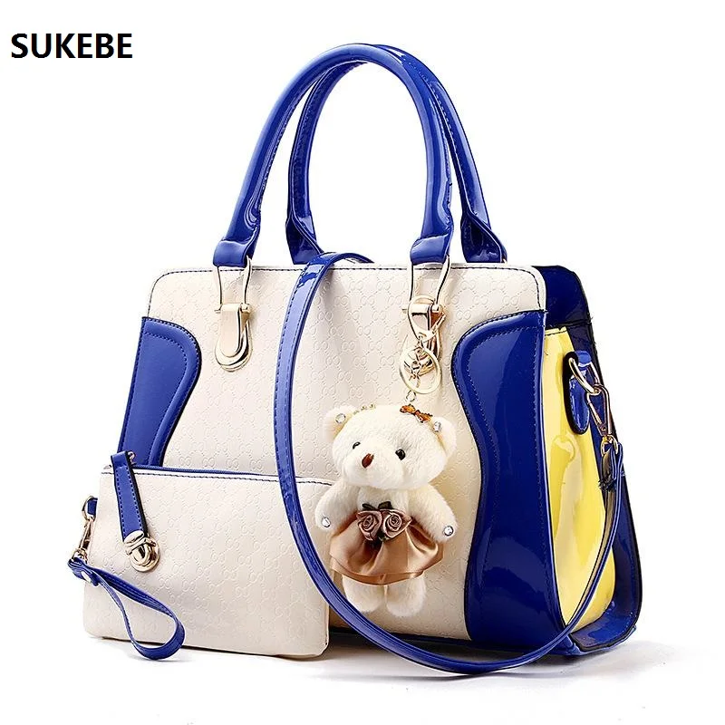 New Fashion Women Bag Little Bear Decoration Shoulder Bags Famous Brand font b Handbag b font