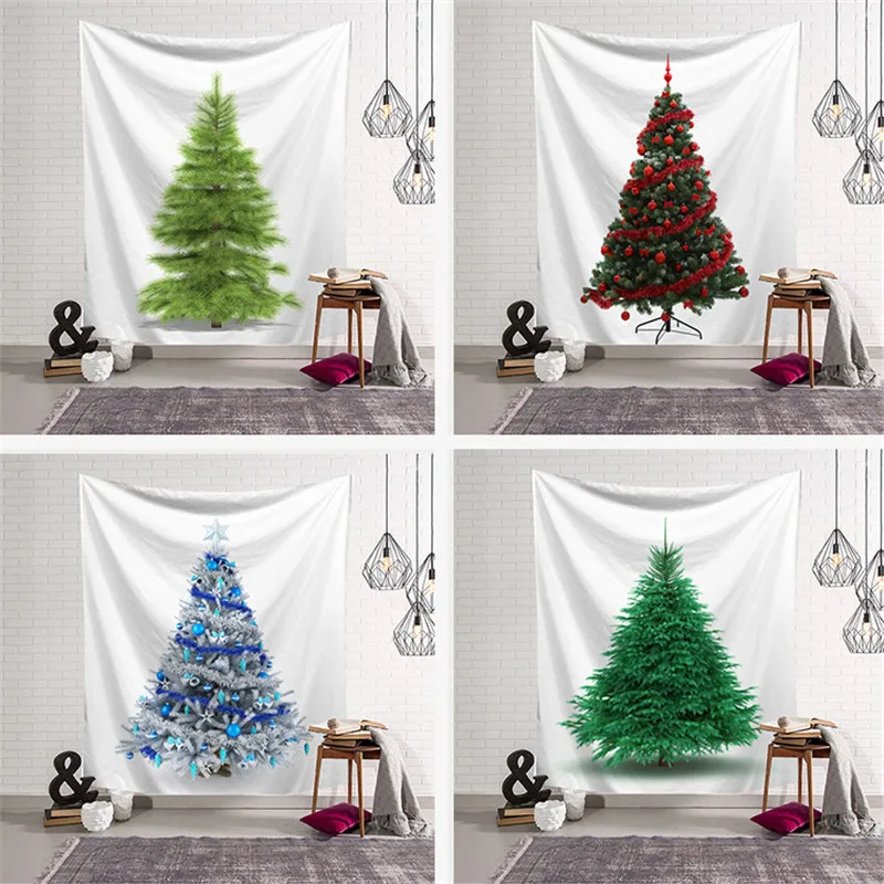 

Polyester Christmas tree wall hanging Tapestry Carpet Throw Yoga Mat 150*150 CM wall art large Mandala wall boho Tapestry
