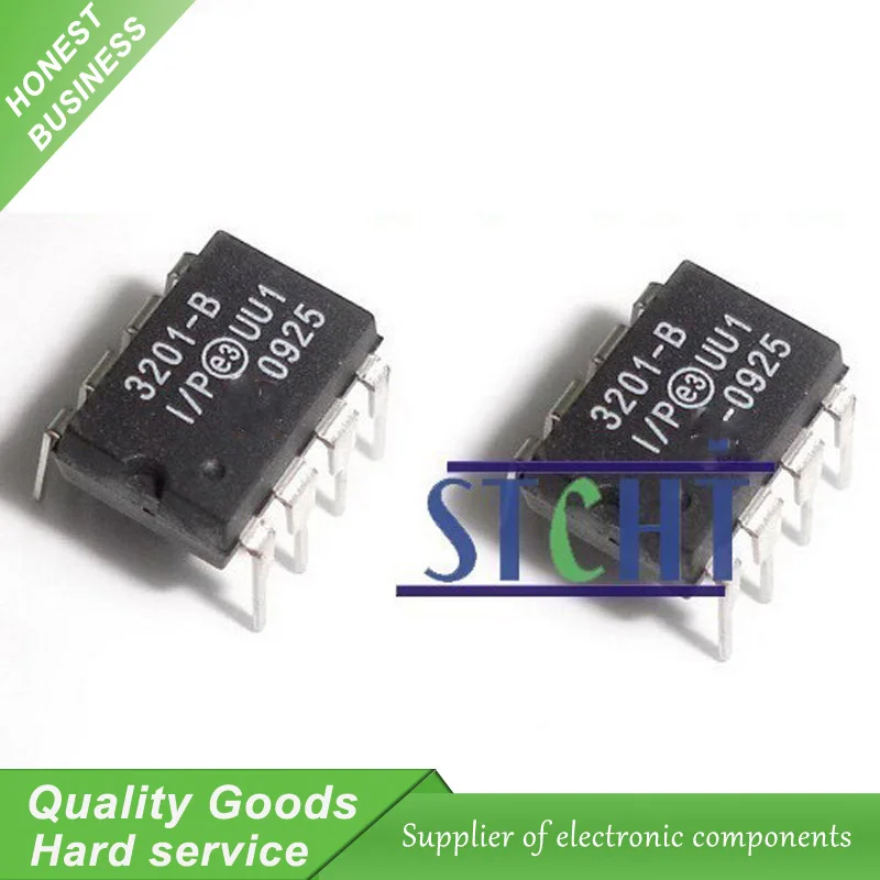 1pcs MCP3201-BI//P 3201-BI//P 12-Bit A//D Converter with SPI Serial Interface