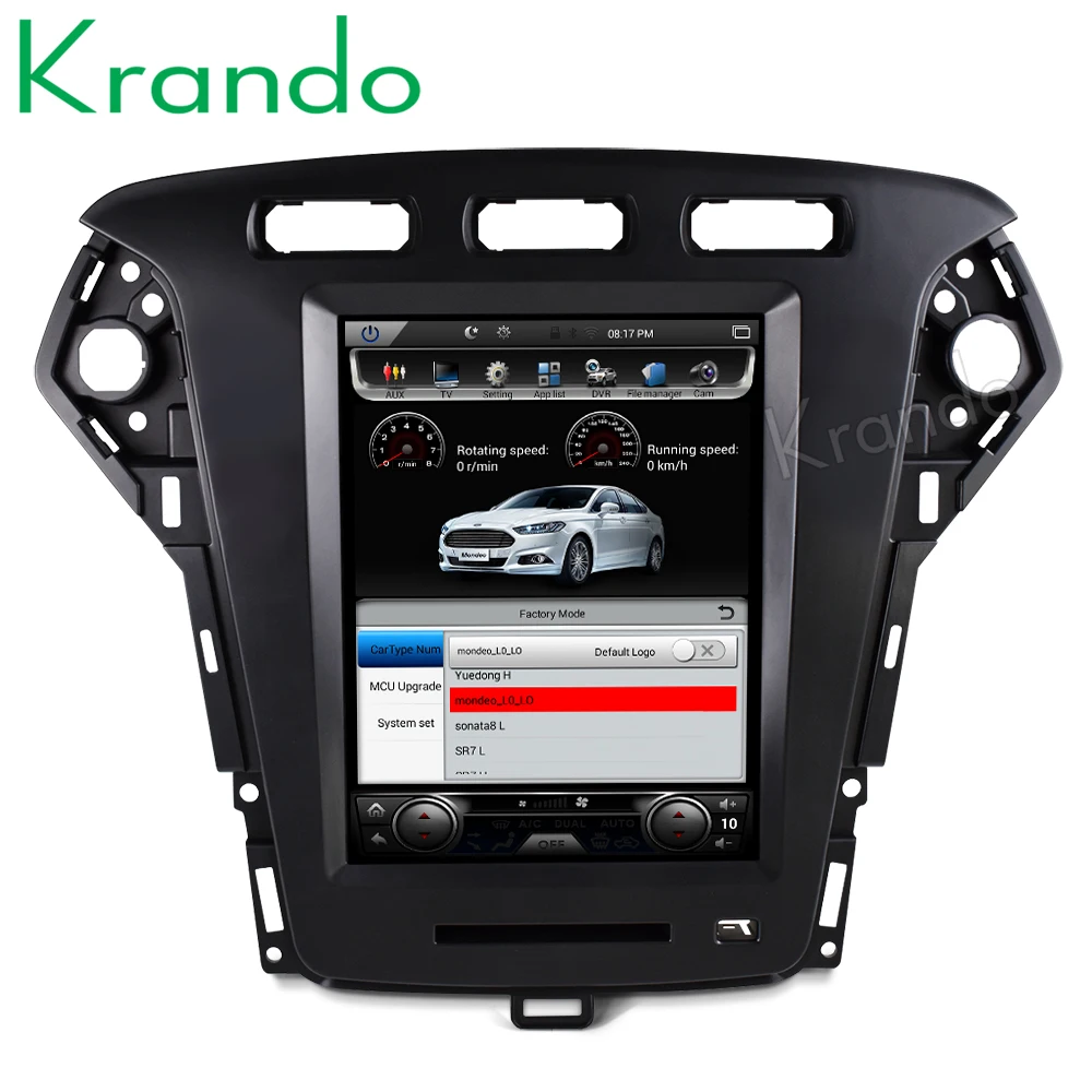 Sale Krando Android 8.1 10.4" Tesla Vertical screen for FORD Mondeo 2011-2013 car radio navigation dvd entertainment system player 2