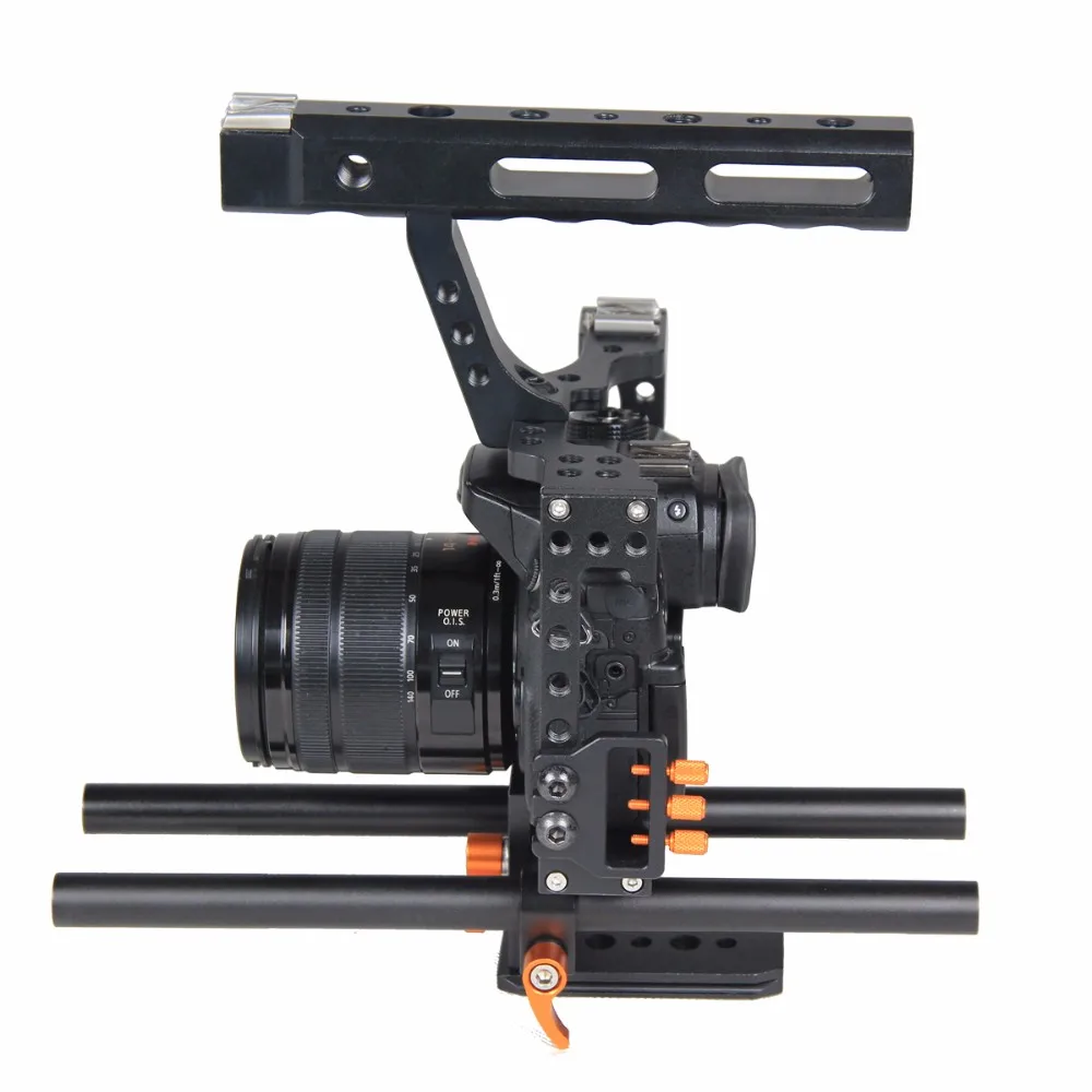 Ручка DSLR видео стабилизатор плёнки видеосъемки Камера клетка для цифрового фотоаппарата Panasonic GH4 sony A7 серии Камера A7/A7II/A7s/A7r/A7RII