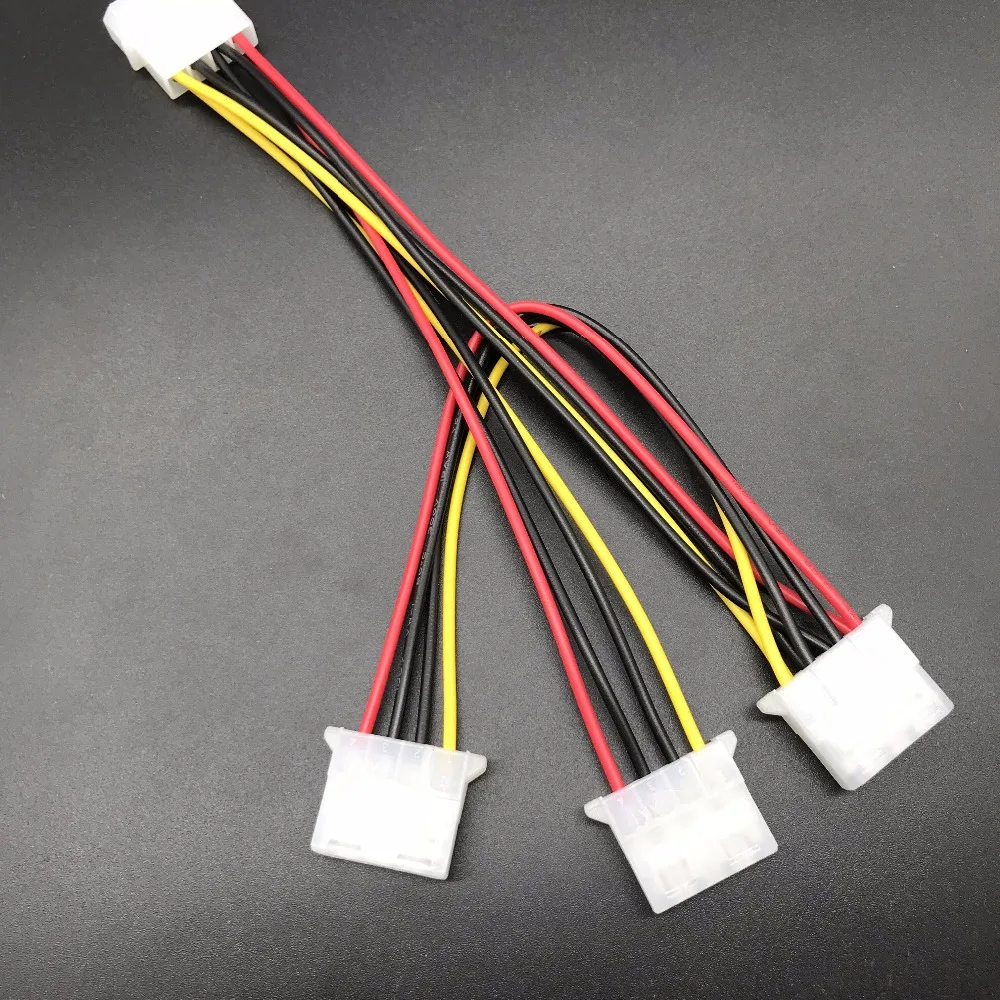 Распределительный кабель Molex 3 Way 1 блок питания для ПК адаптер блока LP4 доставка