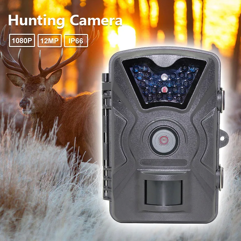 

12MP HD 1080P Hunting Camera 940NM Black Infrared Night Vision Game Wildlife 2.4 inch LCD PIR Sensors IP66 Waterproof Trail Cam