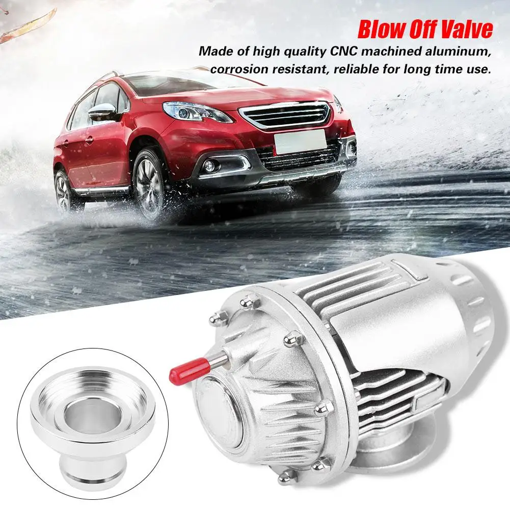 

Car Auto Diverter Turbo BOV Blow Off Valve w/ O Ring for All Turbo Cars Silver Aluminum Alloy Blow Off Valve Universal