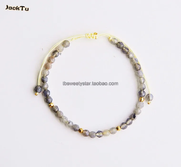 

AA grade labradorite gold stone bracelet friendship for woman