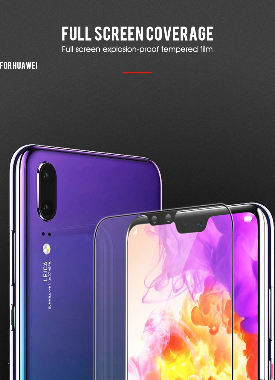 9D полное покрытие Стекло для huawei Y9 Prime Y7 Y6 Y5 закаленная пленка для Honor 10i 20i 10 8 9 Lite 8A 8S 8X 8C защитный Стекло es