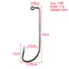 20pcs Fishing Hook 6 size Fish Hook Bait holder Silver Color Jig Big Hook Straight Shank Sliced Shank High Carbon Steel Hooks ► Photo 3/6