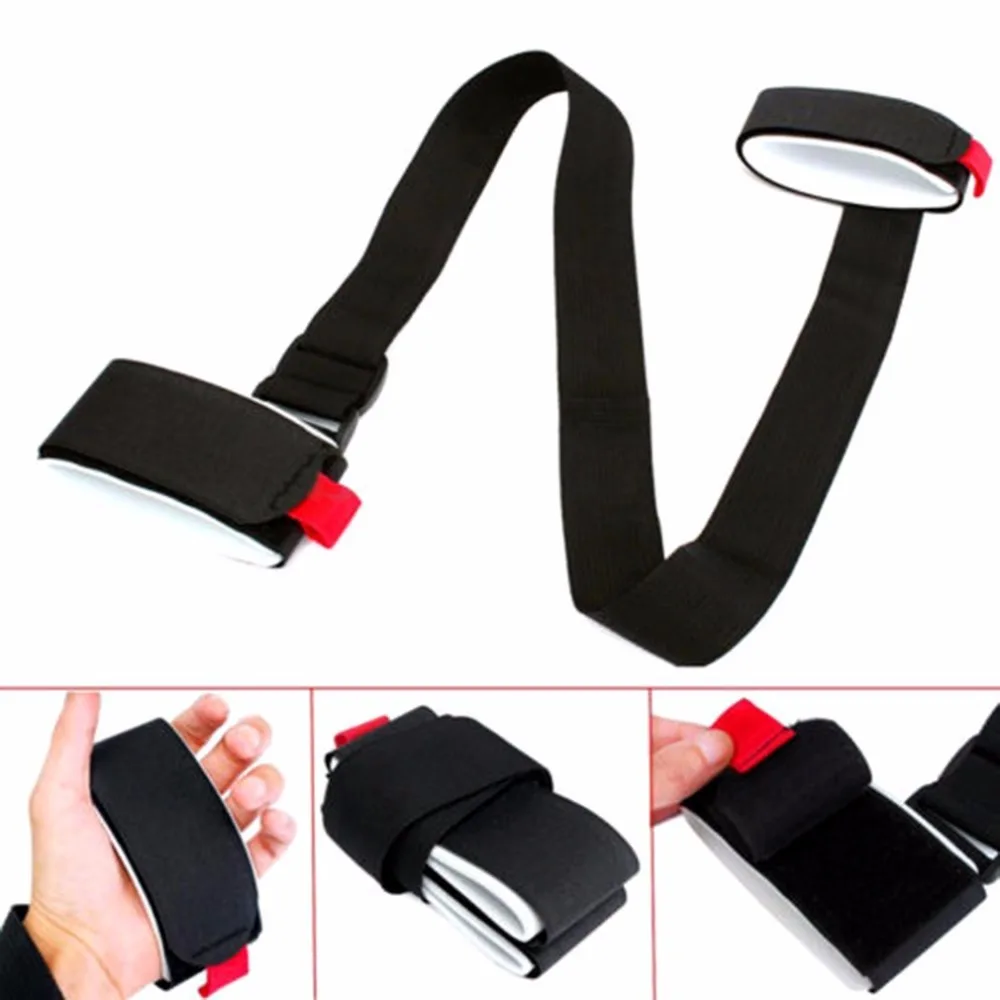 

Adjustable Skiing Pole Shoulder Hand Carrier Lash Handle Straps Porter Hook Loop Protecting Black Nylon Ski Handle Strap Bags