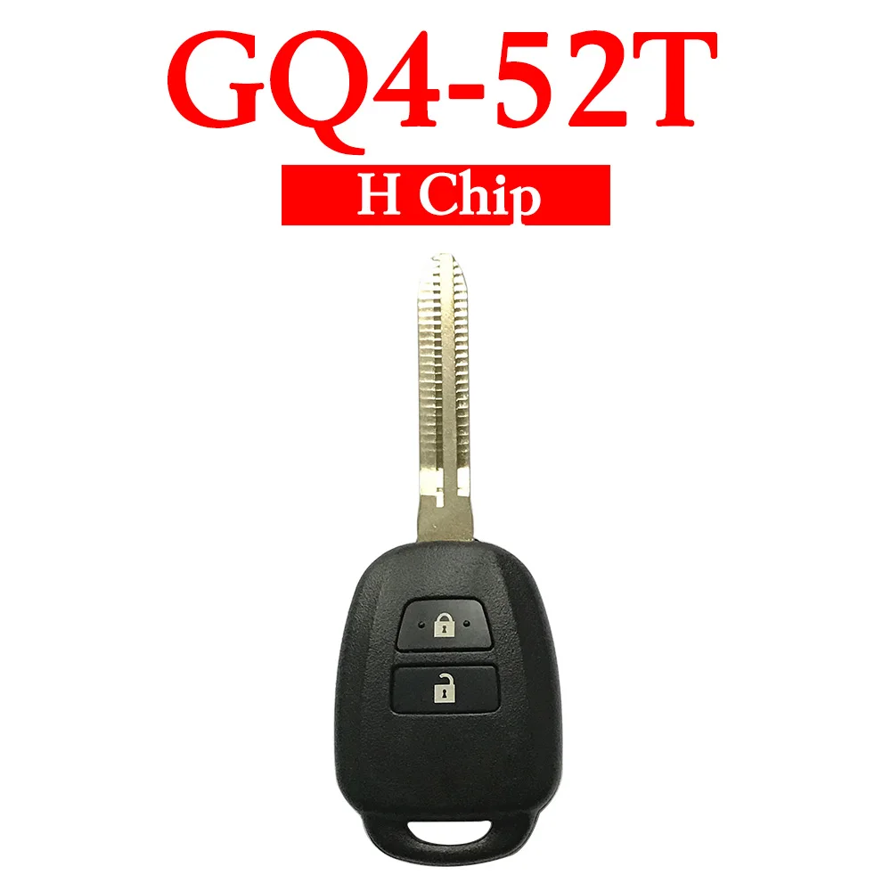 

2 Button 433MHz Remote with for Toyota RAV4 Corolla - GQ4-52T (H Chip)
