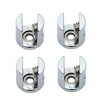 4pcs/lot Glass Clamp Glass Plated Brackets Zinc Alloy Chrome finish Shelf Holder Support Brackets Clamps ► Photo 3/6