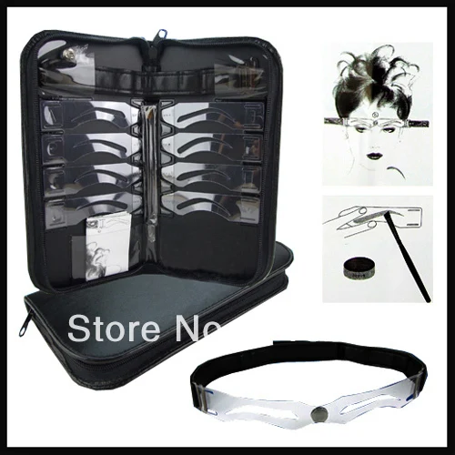 

Free Shipping Permanent Makeup Eyebrow Stencils kit 8 Designs eyebrow Template