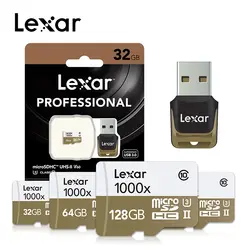 Высокая скорость Lexar 128 GB micro sd 1000x карты памяти 16 ГБ 32 ГБ, 64 ГБ tarjeta micro sd Популярные картао де memoria для Бесплатная доставка