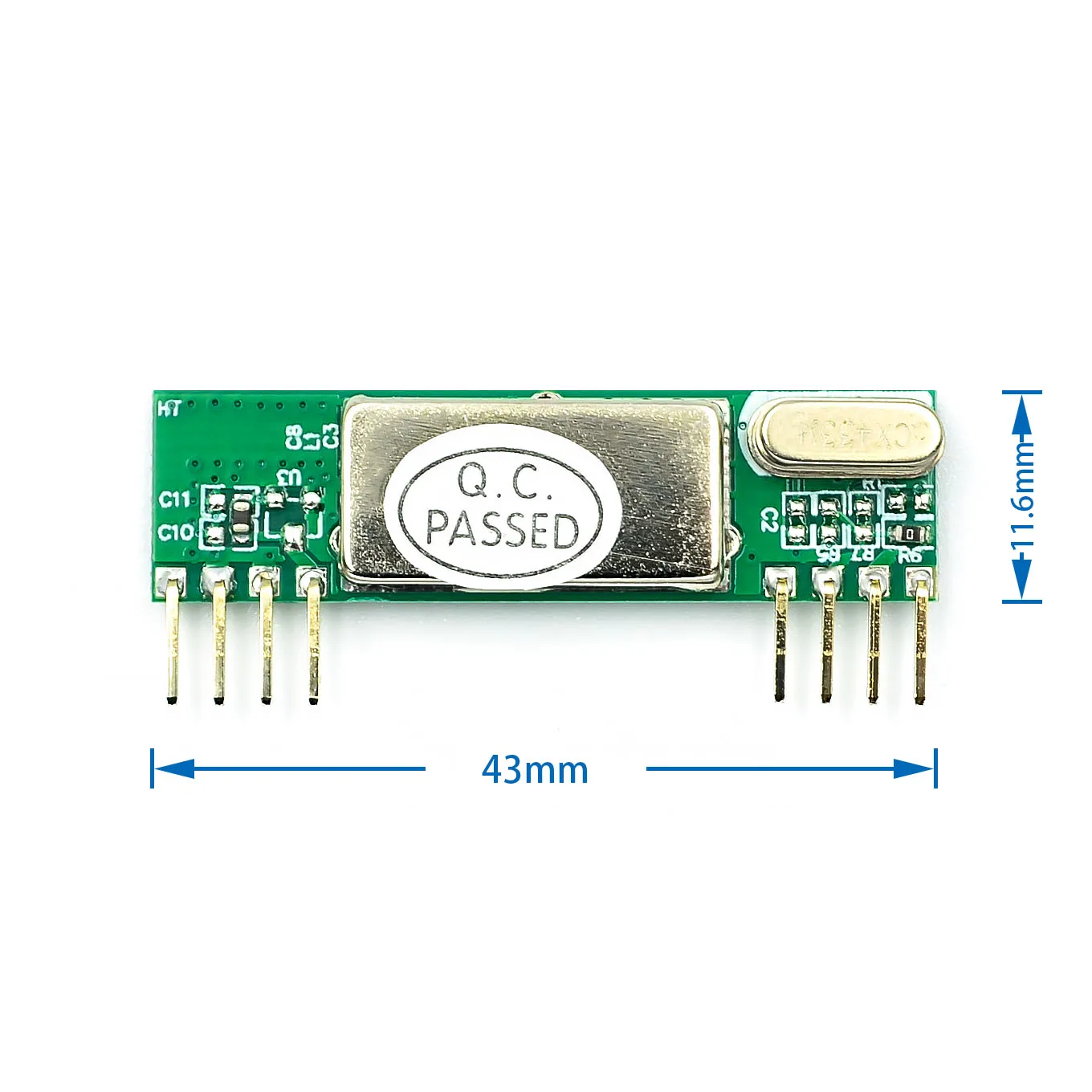 ARCELI Module sans Fil de récepteur de RXB6 433Mhz Superheterodyne pour Arduino/Arm/AVR 