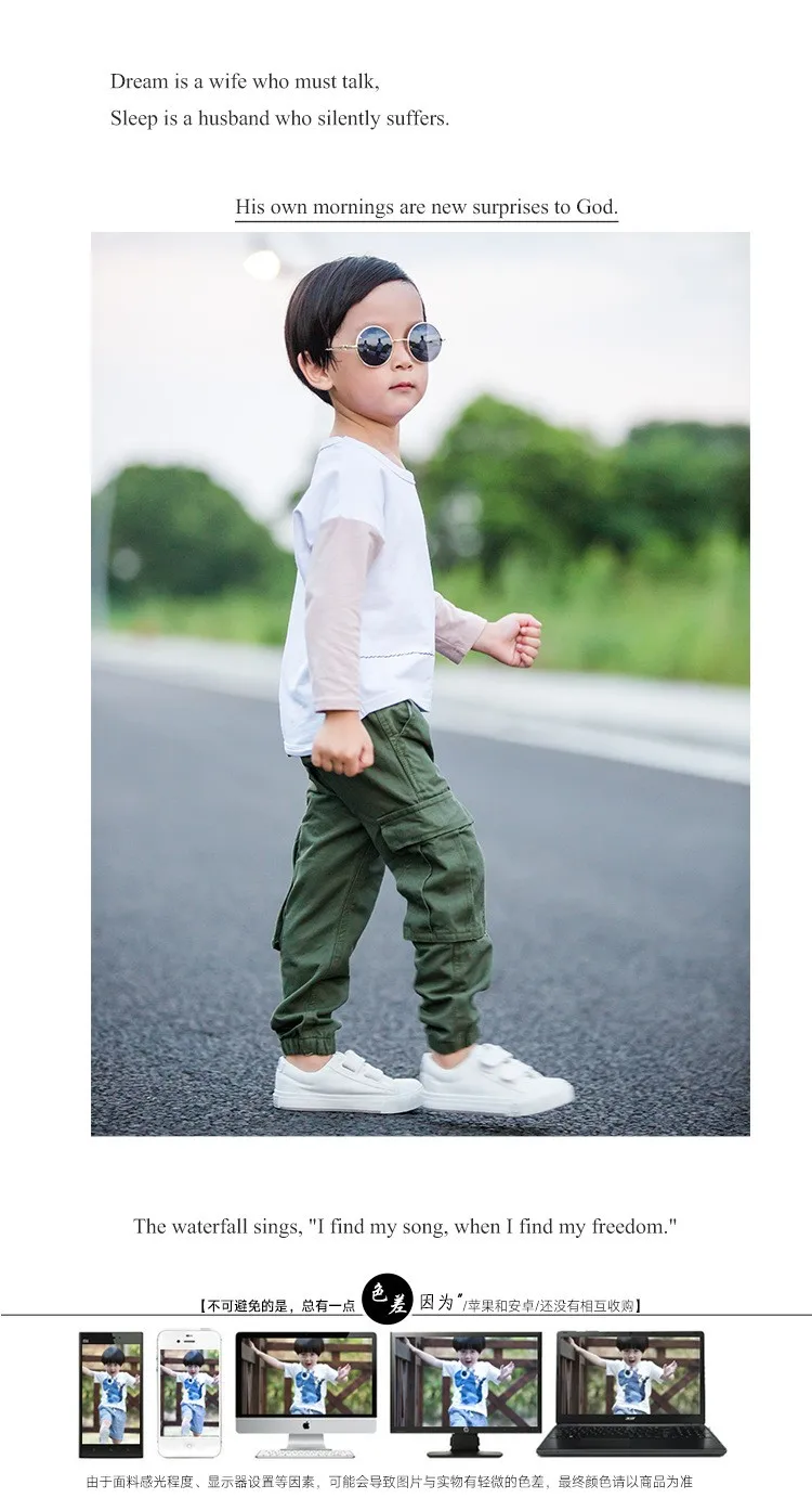 Марка детей мальчик груз брюки зима и осень baby boy досуг хлопок армии зеленые брюки карманные дети брюки 1-6 лет
