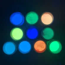 Ночной арт блеск погружения Флуоресцентный порошок тонкодисперсный Пигмент Блеск светящийся порошок для ногтей CD88