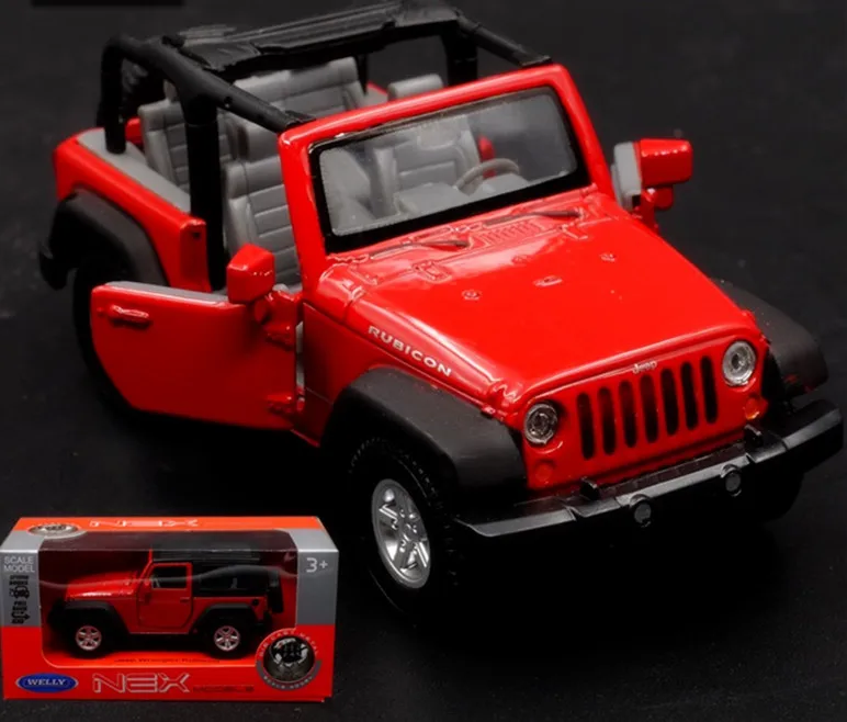 136 JEEP Wrangler Alloy SUV model child toy Collection decoration gift