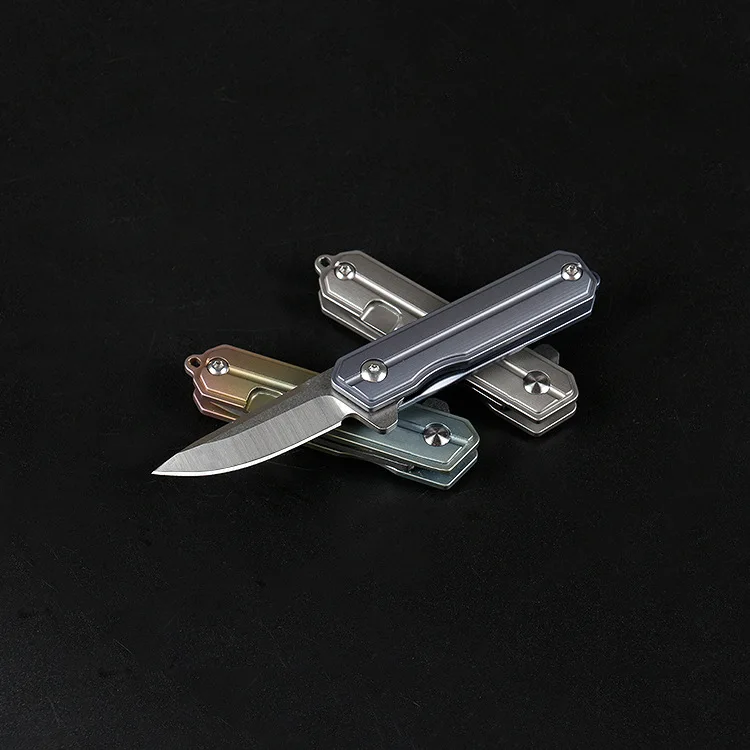 Swayboo мини брелок для ключей, нож, креативный Мини карманный нож, маленький складной тактический нож, таниевая ручка D2, стальной нож для резьбы
