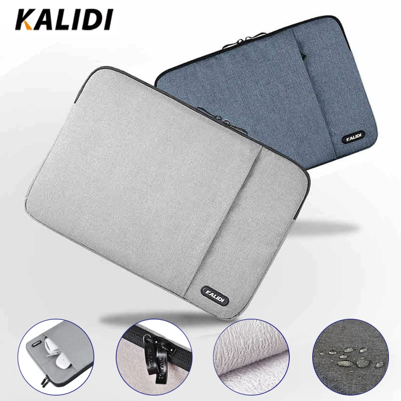 KALIDI Laptop Sleeve Bag Waterproof Notebook Case For Macbook Air 11 13 Pro 13 15 Dell Asus HP Acer Sleeve 13.3 14 15.6 Inch KALIDI Laptop Sleeve Bag Waterproof Notebook Case For Macbook Air 11 13 Pro 13 15 Dell Asus HP Acer Sleeve 13.3 14 15.6 Inch